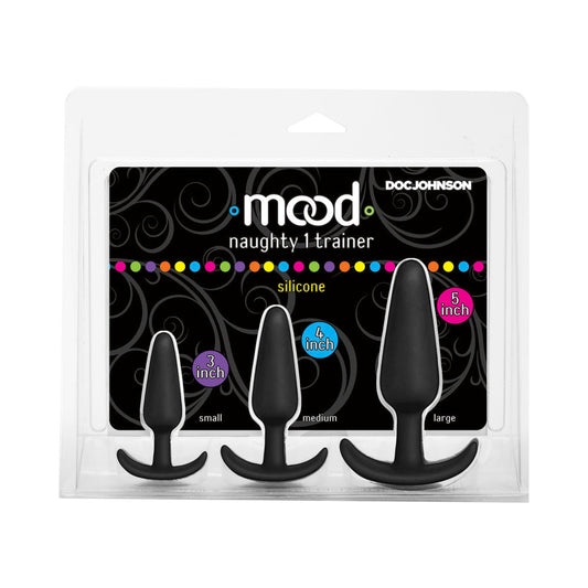 Doc Johnson Mood Naughty 1 Anal Trainer Set Black 