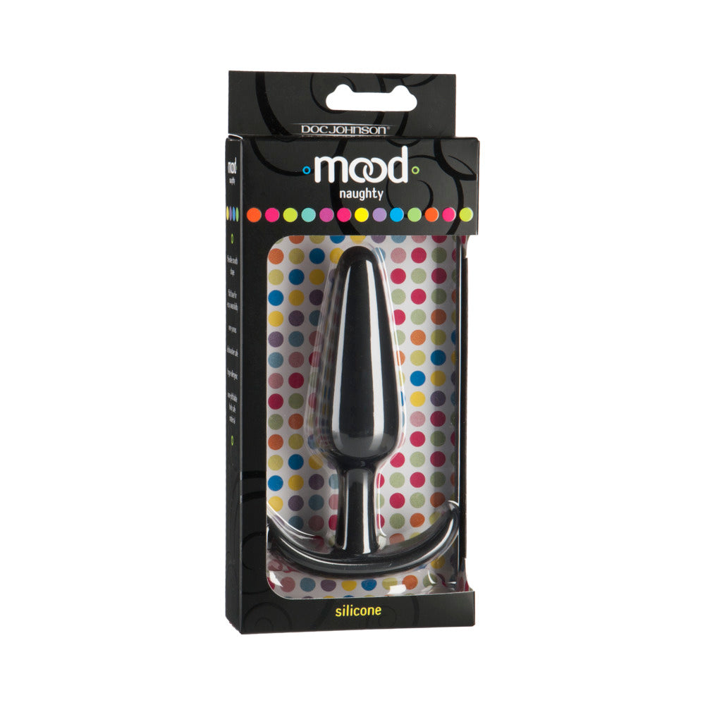 Doc Johnson Mood - Naughty - Black Silicone Butt Plug 1