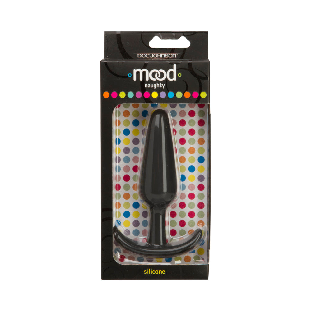 Doc Johnson Mood - Naughty - Black Silicone Butt Plug 5