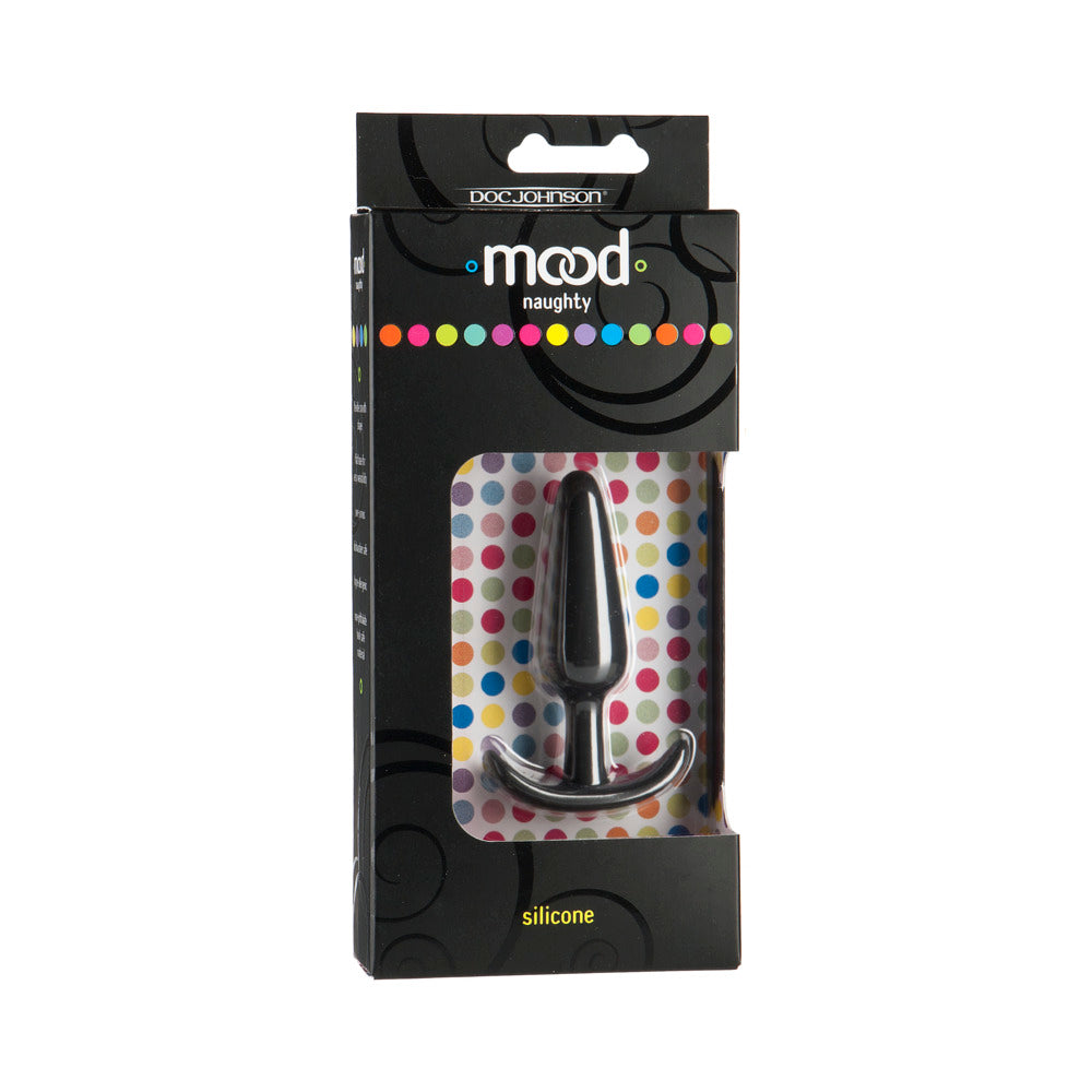 Doc Johnson Mood - Naughty - Black Silicone Butt Plug 