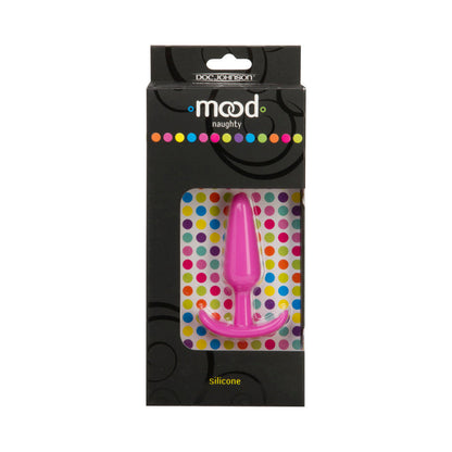 Doc Johnson Mood - Naughty - Small Pink Silicone Butt Plug 2
