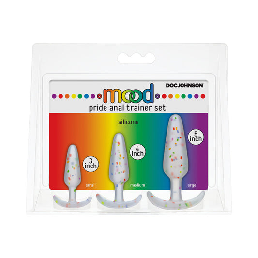 Doc Johnson Mood Pride Anal Plug Training Set 3-Piece 
