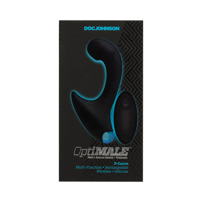 Doc Johnson OptiMALE Vibrating P-Massager with Wireless Remote Black 9