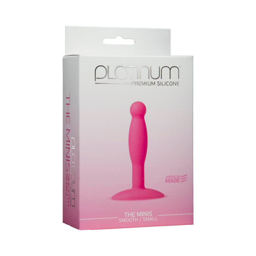 Doc Johnson Platinum Premium Silicone - The Minis - Smooth - Small Pink 