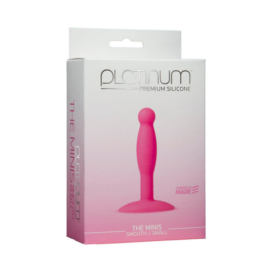 Doc Johnson Platinum Premium Silicone - The Minis - Smooth - Small Pink 