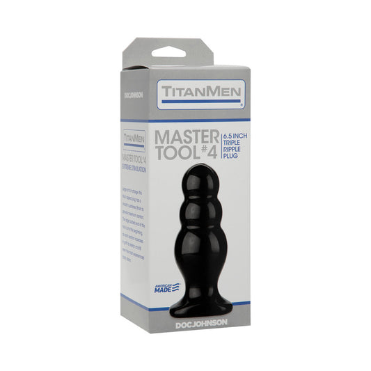 Doc Johnson TitanMen - Master Tool #4 Black 
