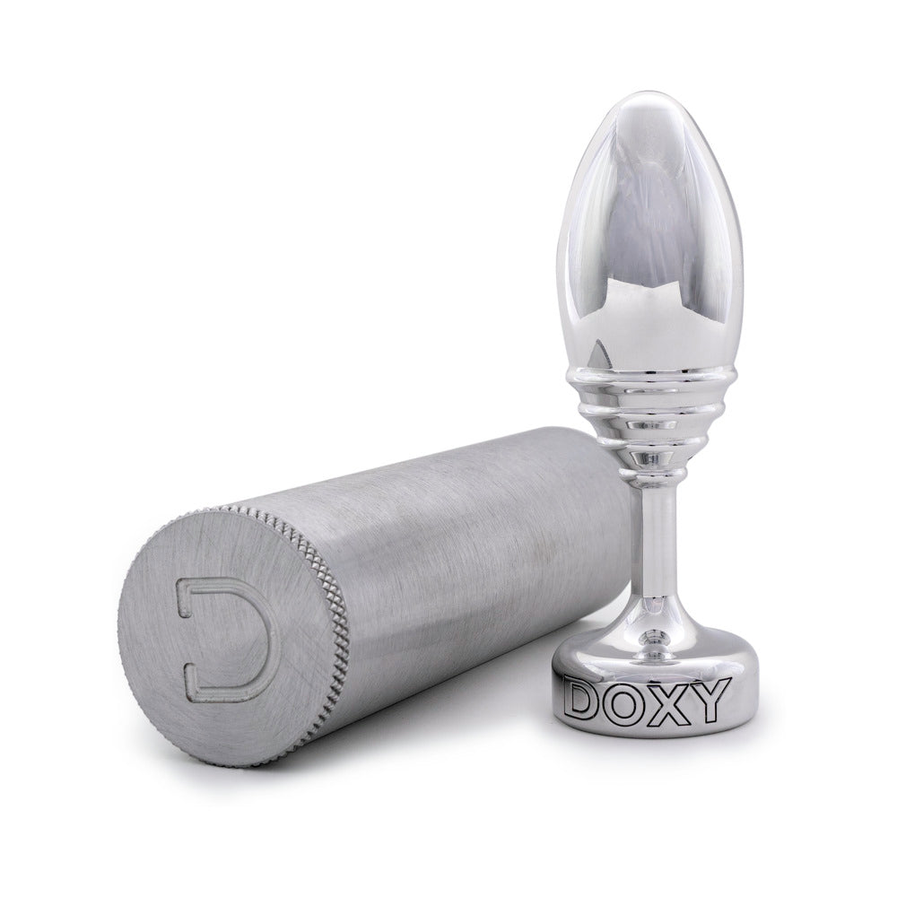 Doxy Ribbed Metal Butt Plug3
