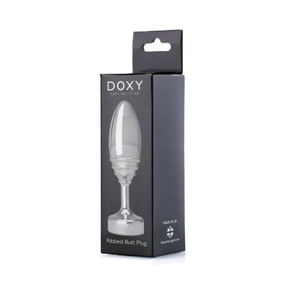 Doxy Ribbed Metal Butt Plug5