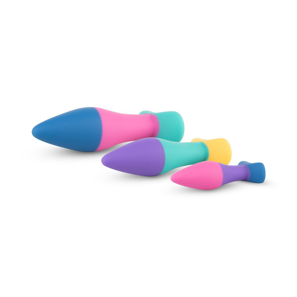EDC Wholesale PMV20 Koda 3-Piece Butt Plug Set Multicolor 2