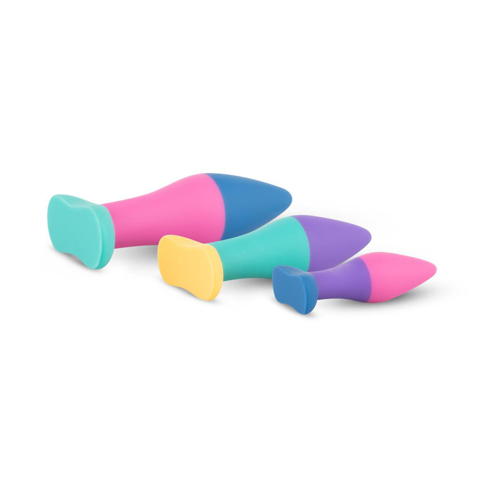 EDC Wholesale PMV20 Koda 3-Piece Butt Plug Set Multicolor 3