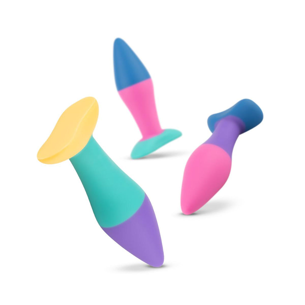 EDC Wholesale PMV20 Koda 3-Piece Butt Plug Set Multicolor 5