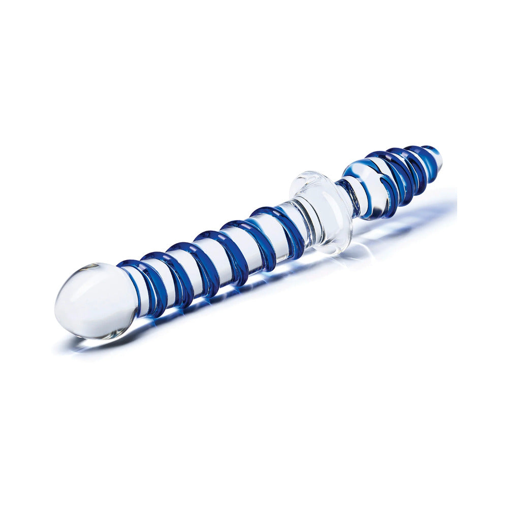 Electric Eel Glas 10 in. Mr. Swirly Double Ended Glass Dildo & Butt Plug2
