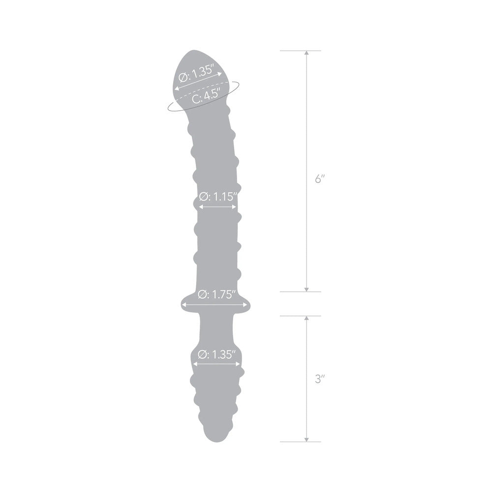Electric Eel Glas 10 in. Mr. Swirly Double Ended Glass Dildo & Butt Plug6