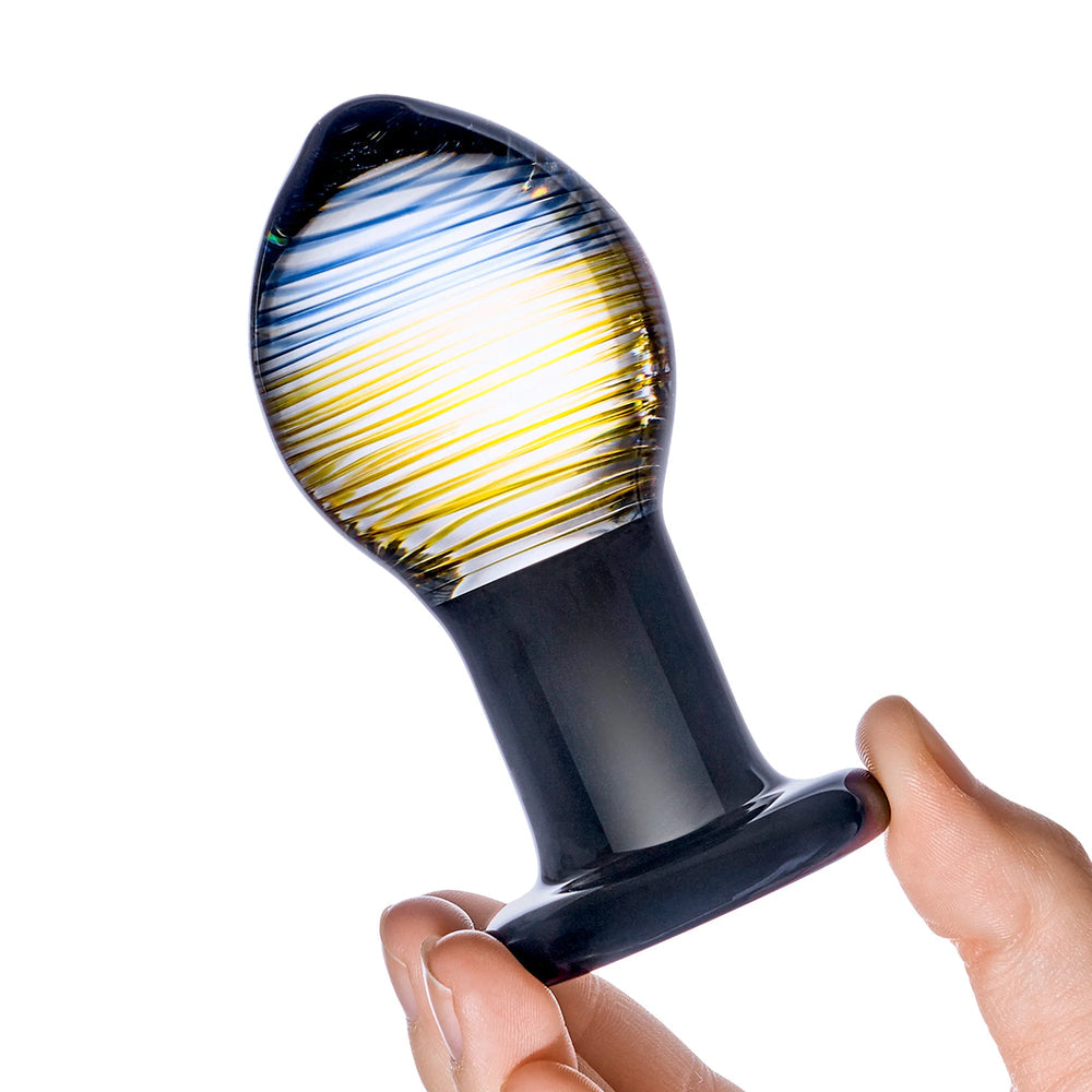 Electric Eel Glas 3.5 in. Galileo Glass Butt Plug3