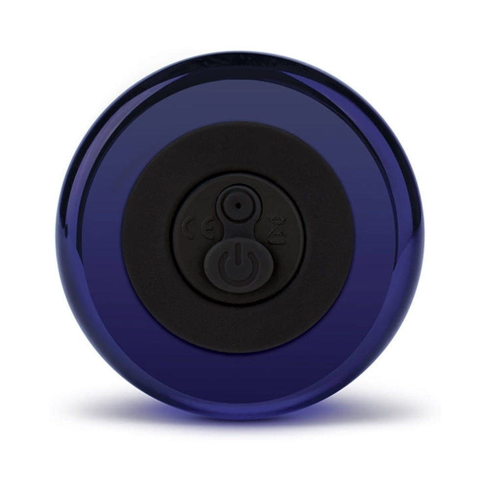 Electric Eel Glas 3.5 in. Rechargeable Remote-Controlled Vibrating Beaded Butt Plug4