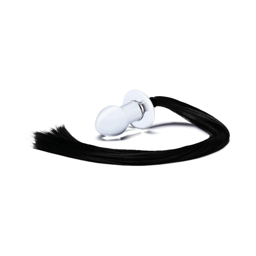Electric Eel Glas 3 in. Horse Tail Glass Butt Plug2