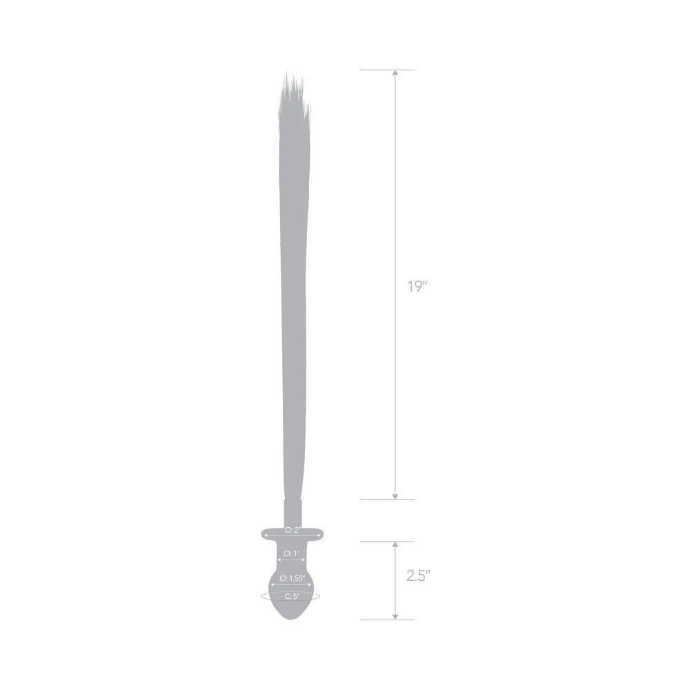 Electric Eel Glas 3 in. Horse Tail Glass Butt Plug6