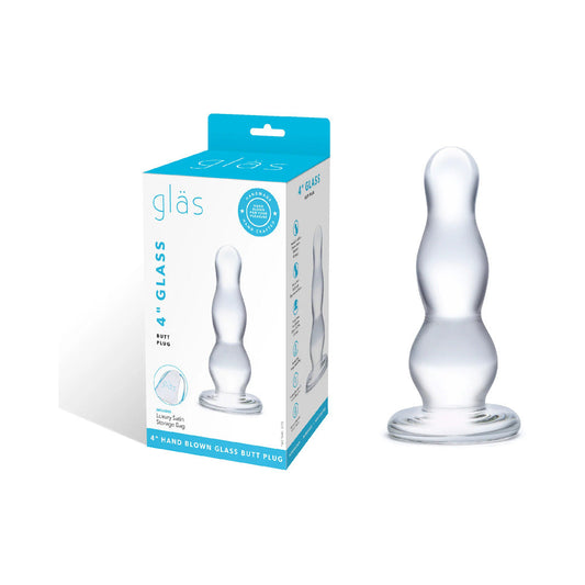 Electric Eel Glas 4 in. Glass Butt Plug 