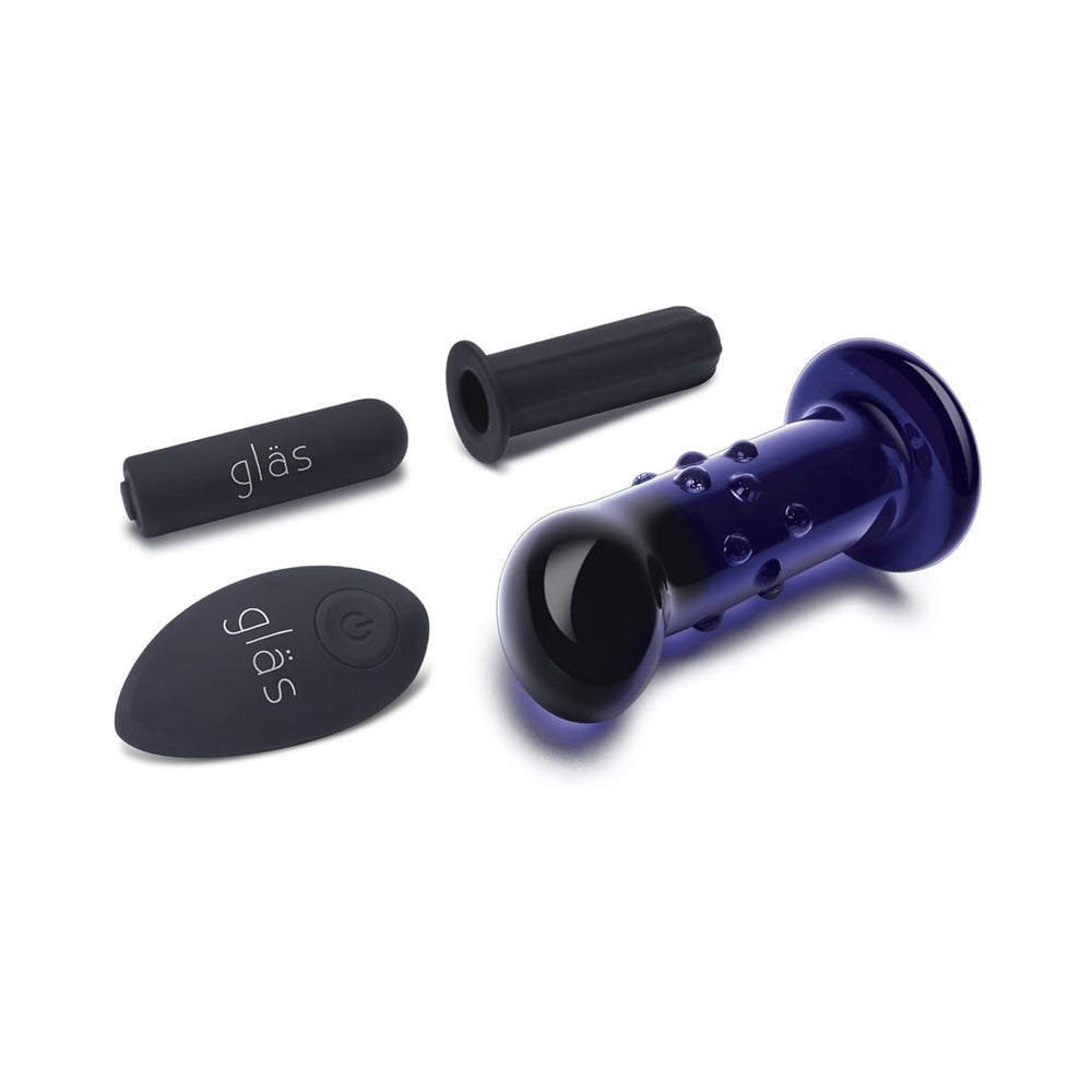 Electric Eel Glas 4 in. Rechargeable Remote-Controlled Vibrating Dotted G-Spot/P-Spot Plug2