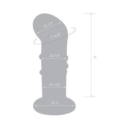 Electric Eel Glas 4 in. Rechargeable Remote-Controlled Vibrating Dotted G-Spot/P-Spot Plug7