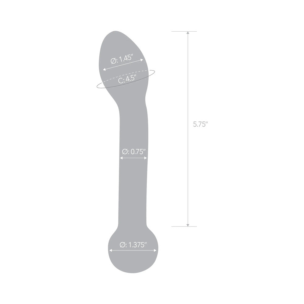Electric Eel Glas 7 in. Honey Dripper Anal Slider Prostate Stimulating Glass Dildo6