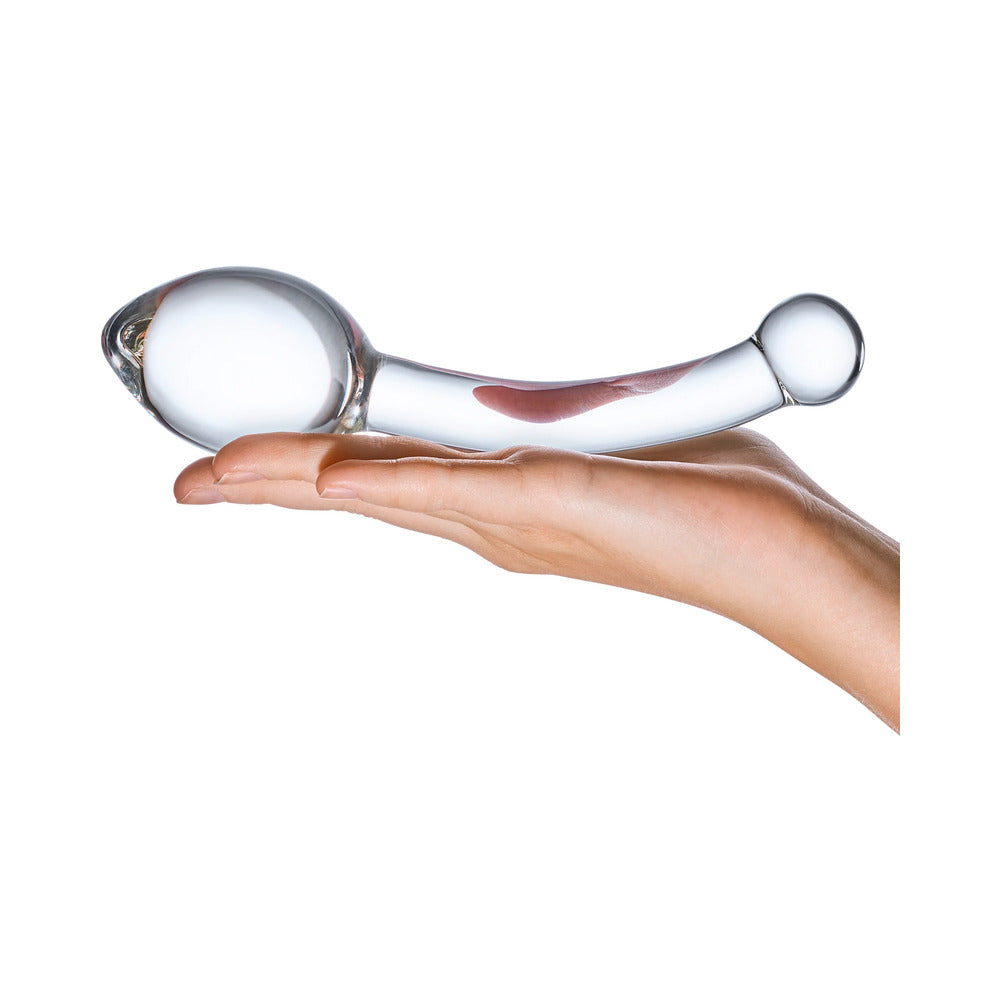 Electric Eel Glas 8 in. Pure Indulgence Anal Slider Prostate Stimulating Glass Dildo4