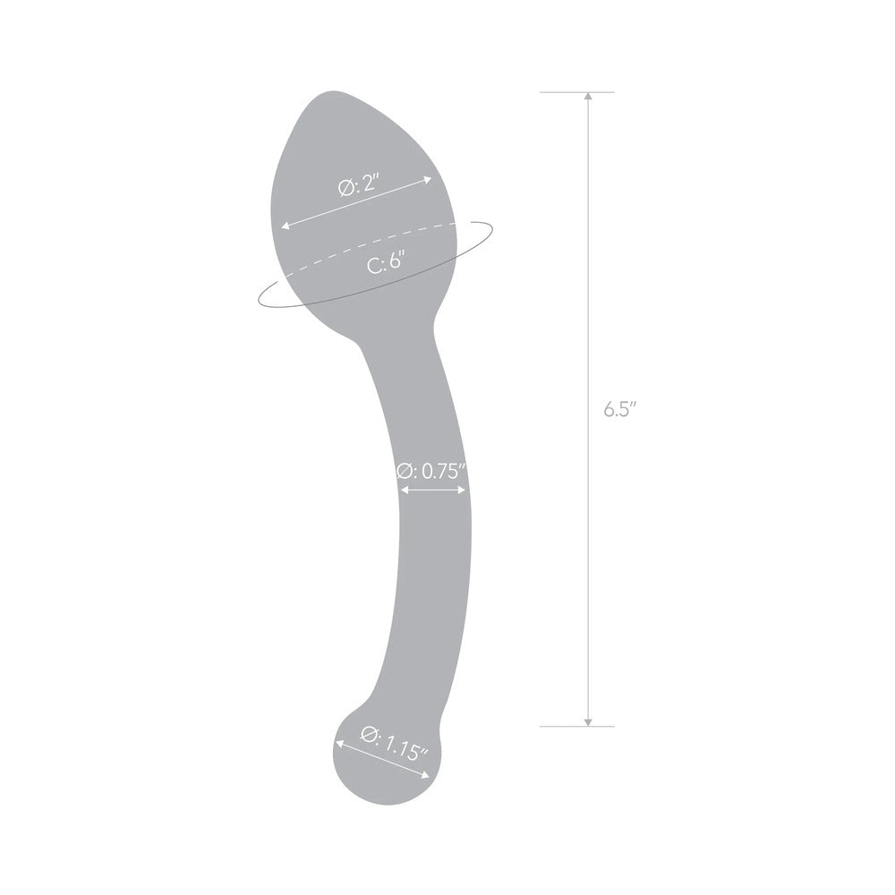Electric Eel Glas 8 in. Pure Indulgence Anal Slider Prostate Stimulating Glass Dildo6