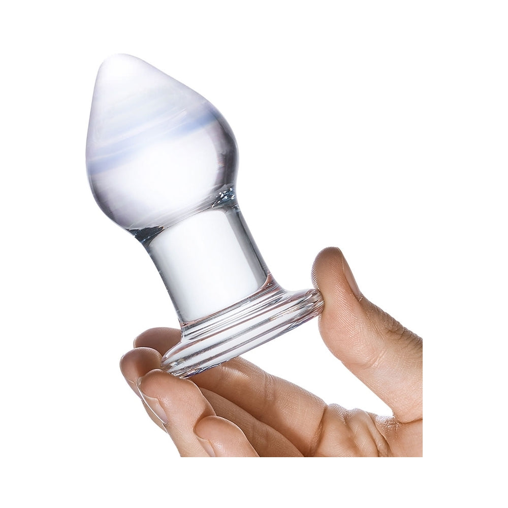 Electric Eel Glas Amethyst Rain 3.25 in. Butt Plug3