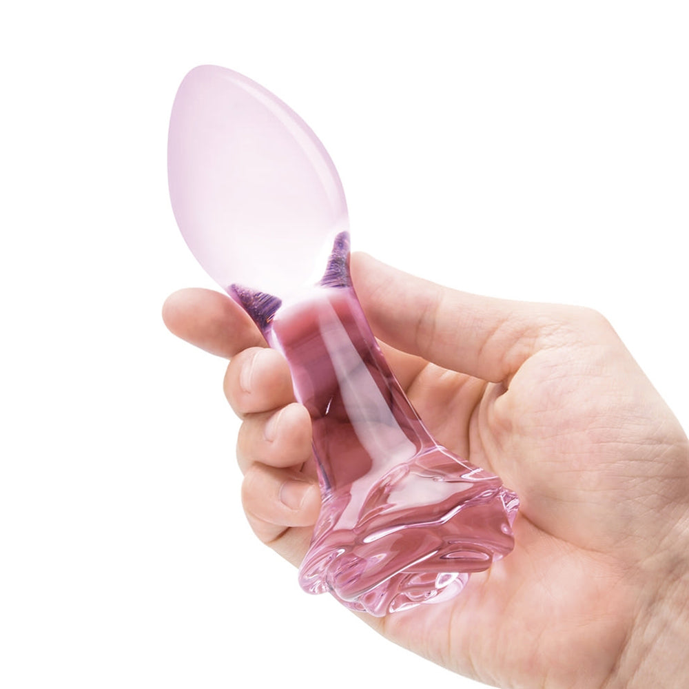 Electric Eel Glas Rosebud 3-Piece Glass Anal Plug Set3
