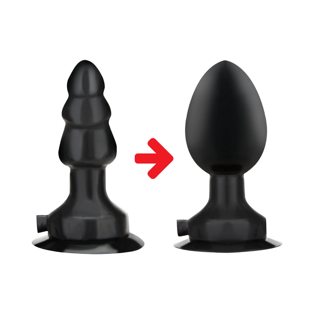 Electric Eel Lux Fetish 4 in. Inflatable Vibrating Butt Plug with Suction Base Remote-Controlled 3