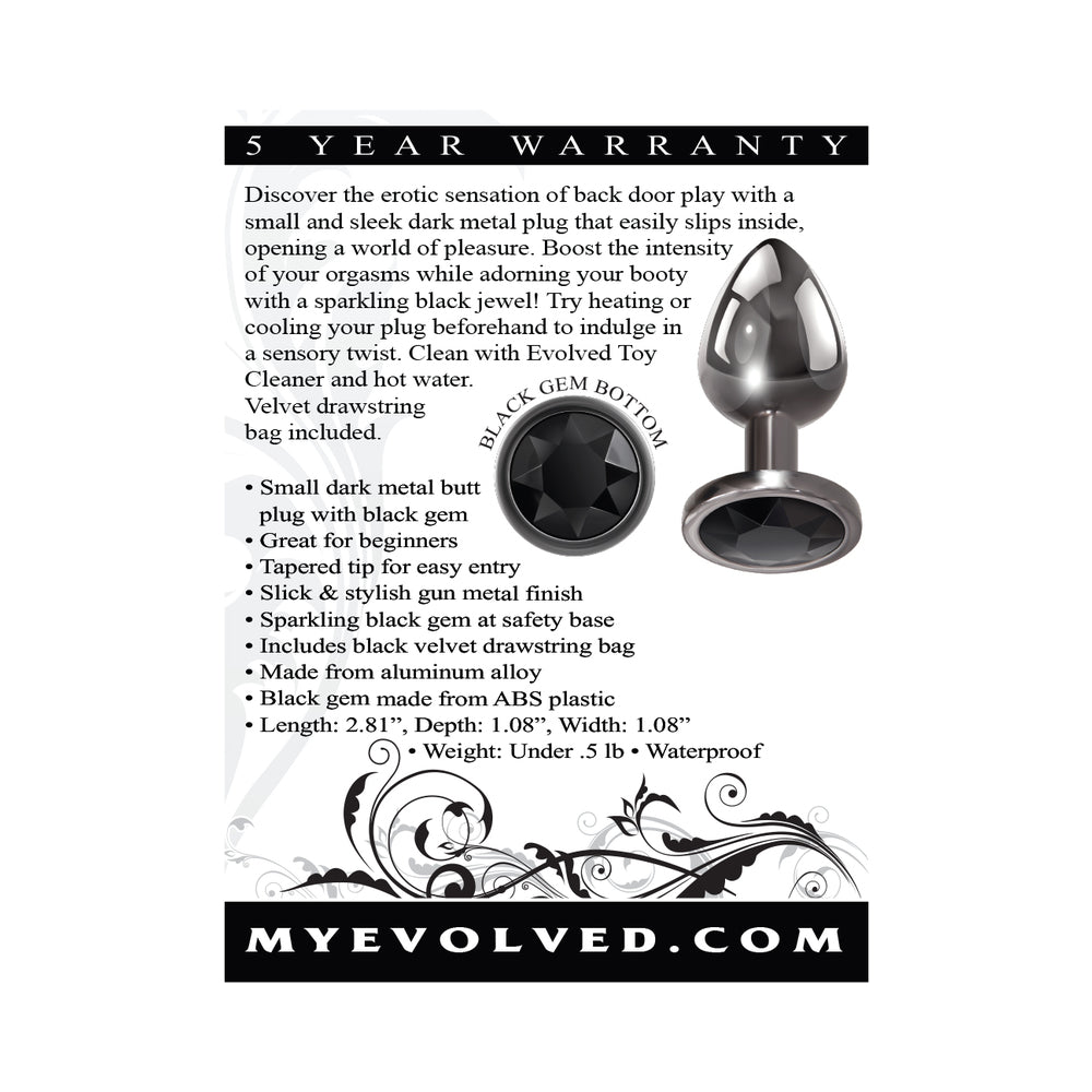 Evolved Black Gem Anal Plug Small7