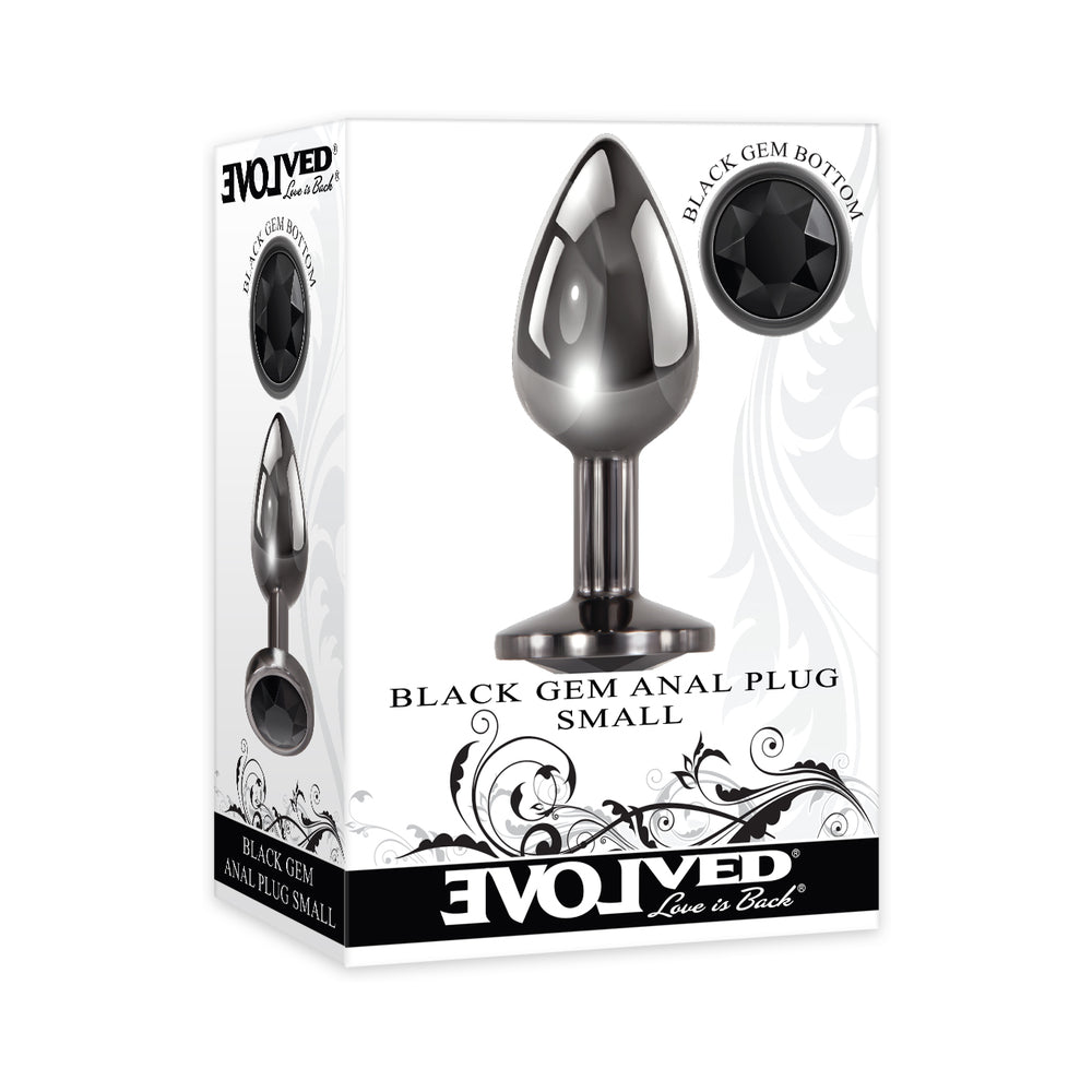 Evolved Black Gem Anal Plug Small 