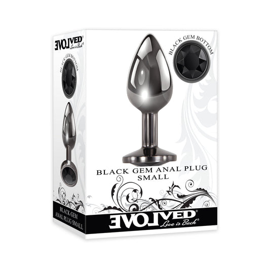 Evolved Black Gem Anal Plug Small 