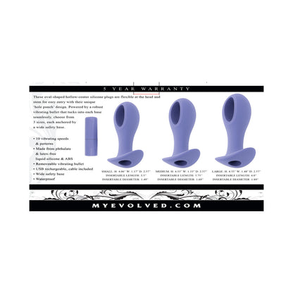 Evolved Hole Punch Plug Set Rechargeable Purple8
