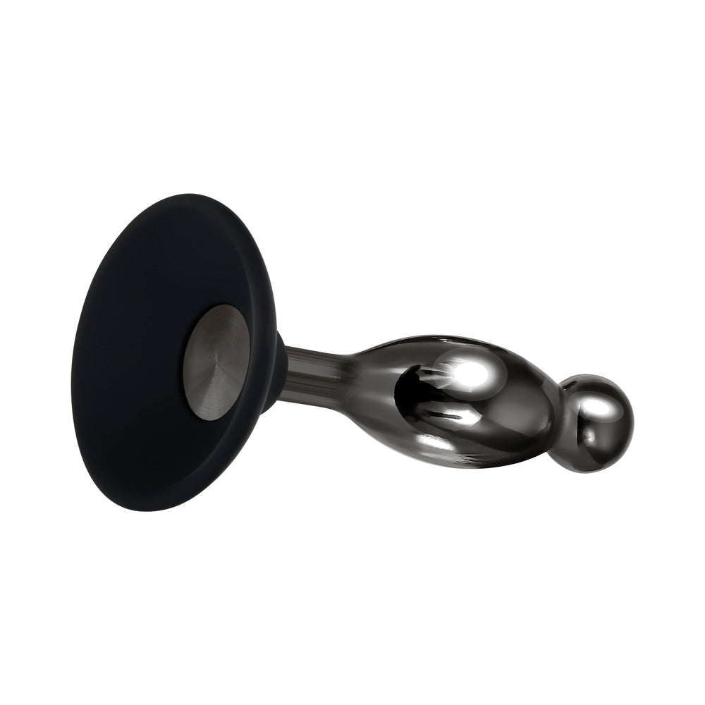 Evolved Joy Sticks 2-Piece Metal Anal Plug With Suction Cup Base Set Black2