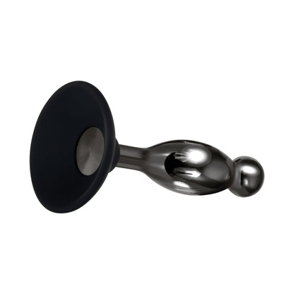 Evolved Joy Sticks 2-Piece Metal Anal Plug With Suction Cup Base Set Black2