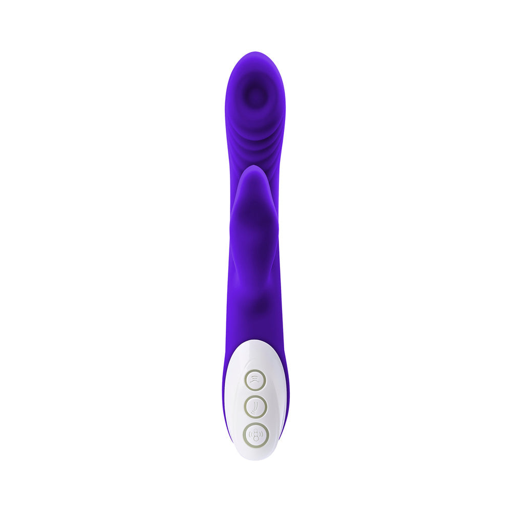 Evolved Lick Me Rechargeable Dual Entry Triple Stimulation Silicone Vibrator Purple2