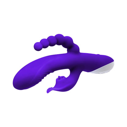 Evolved Lick Me Rechargeable Dual Entry Triple Stimulation Silicone Vibrator Purple7