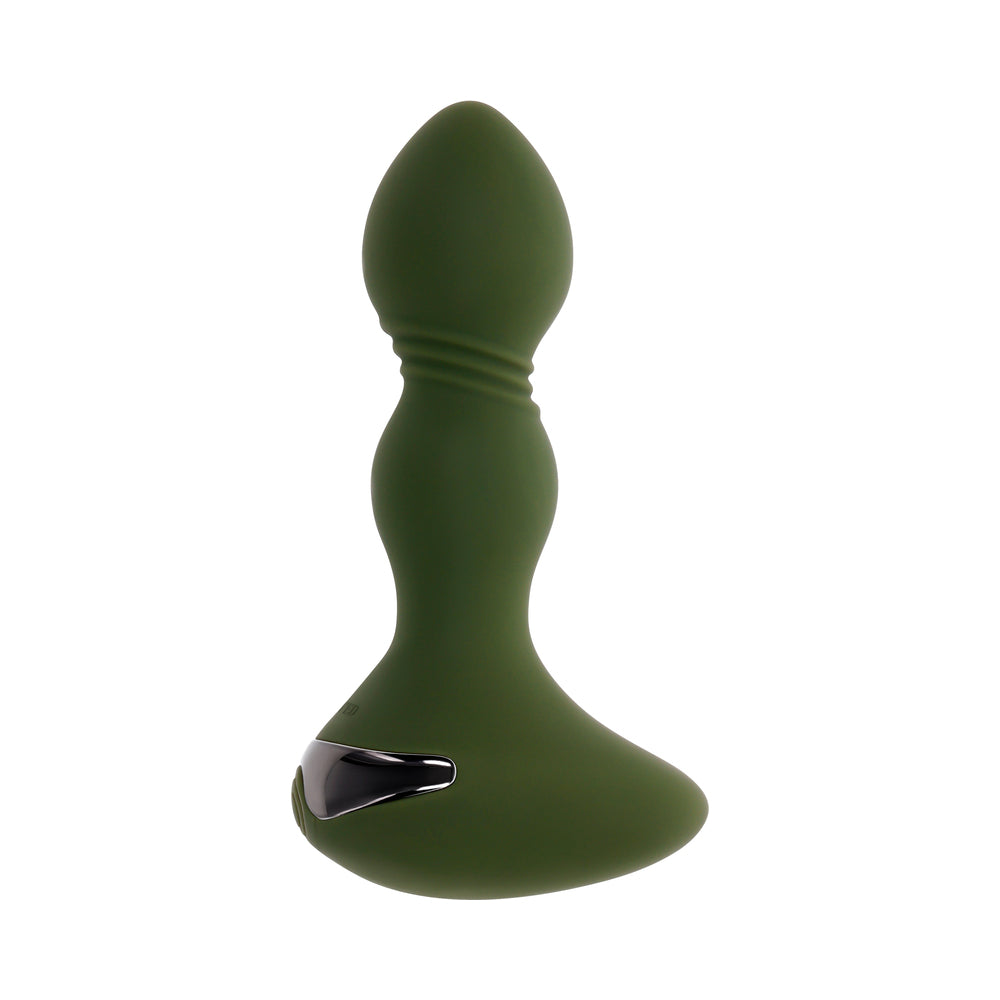 Evolved Lieutenant Rechargeable Anal Vibrator Silicone Green1