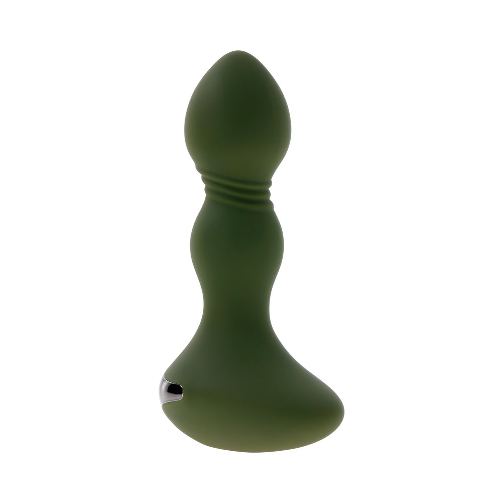 Evolved Lieutenant Rechargeable Anal Vibrator Silicone Green4