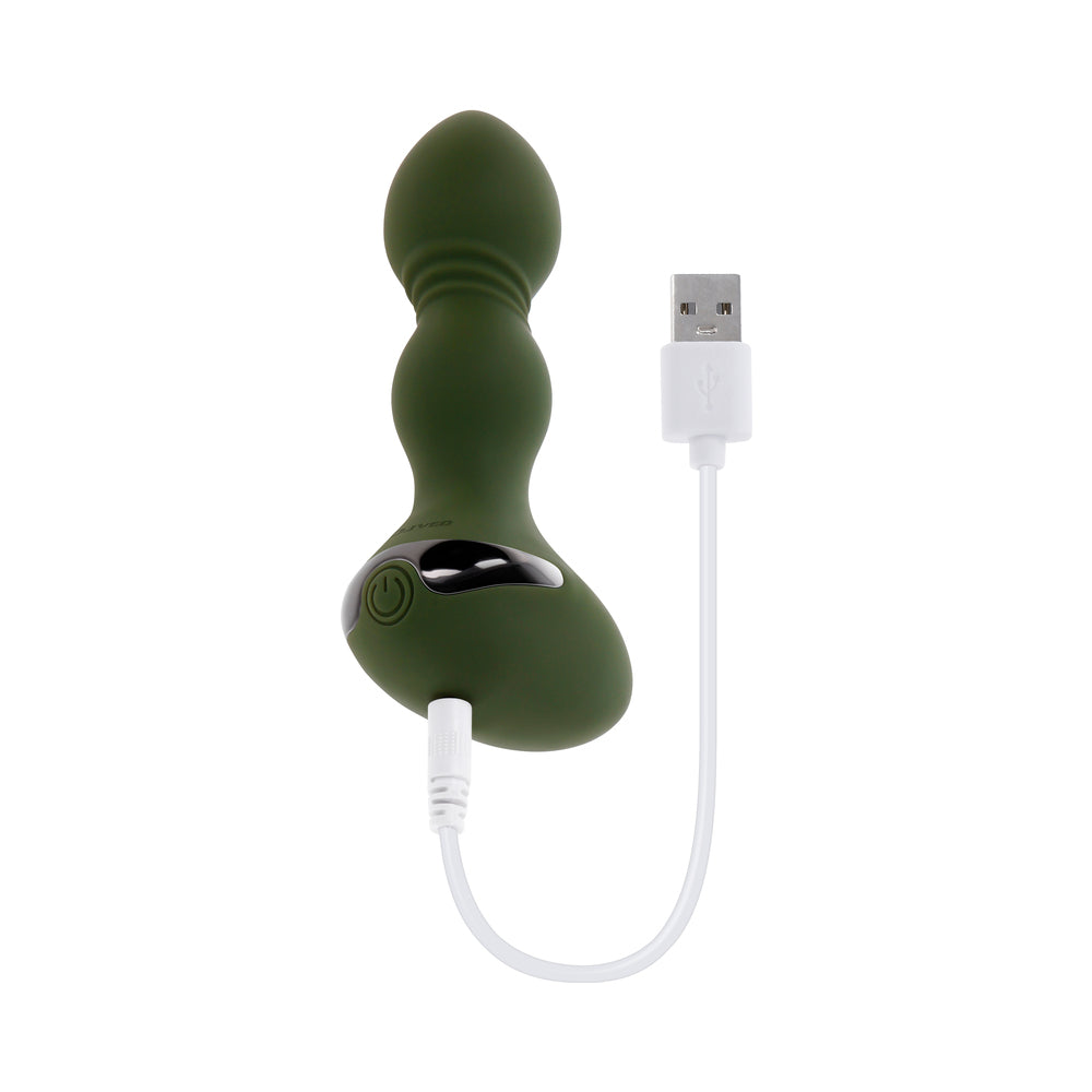 Evolved Lieutenant Rechargeable Anal Vibrator Silicone Green6
