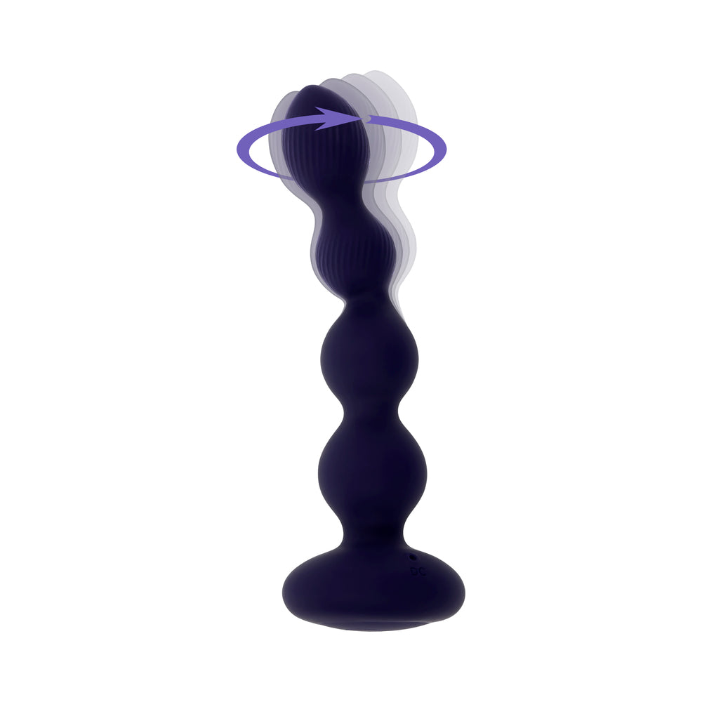 Evolved Pleasure Orbit Rechargeable Vibe with Remote Silicone Purple2