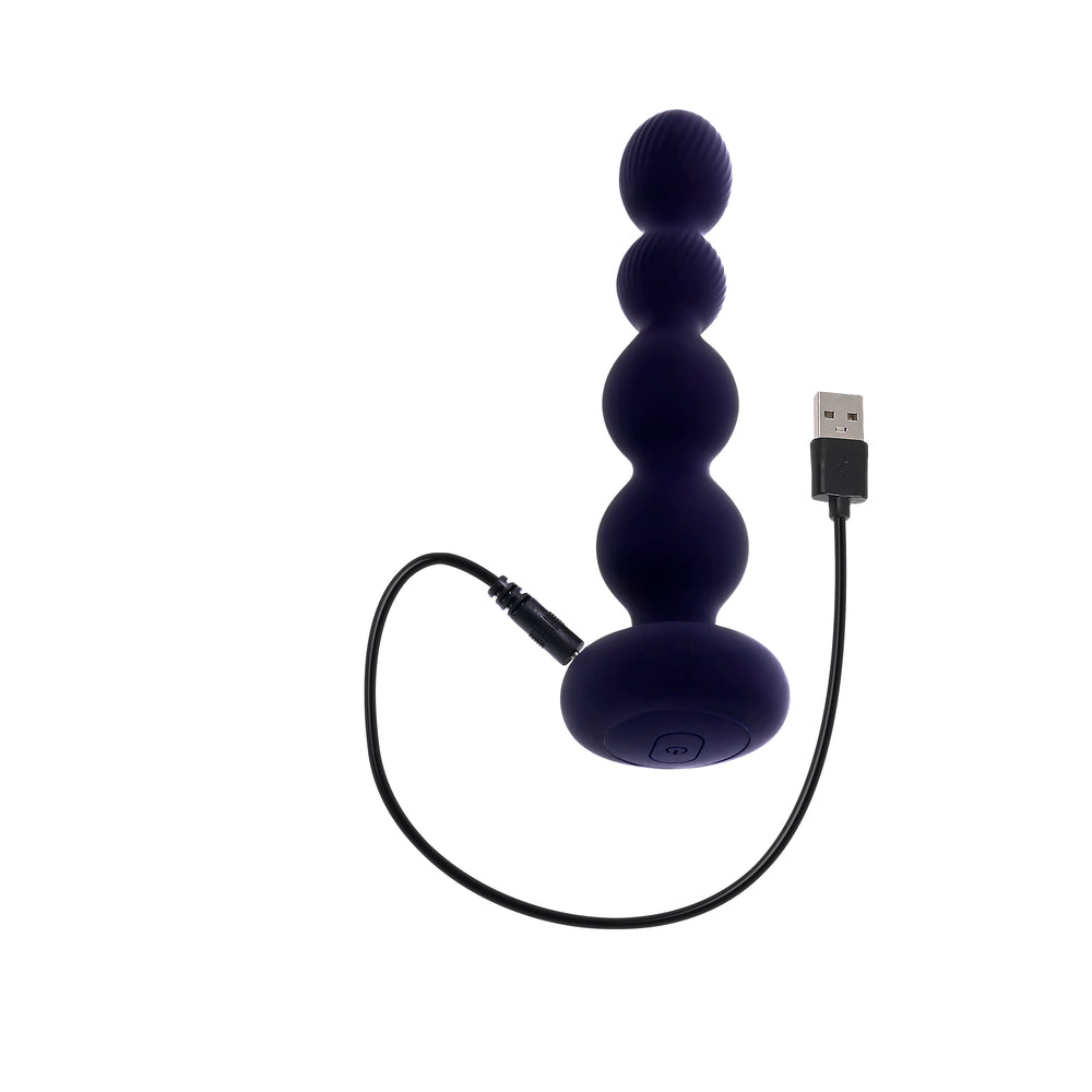 Evolved Pleasure Orbit Rechargeable Vibe with Remote Silicone Purple5