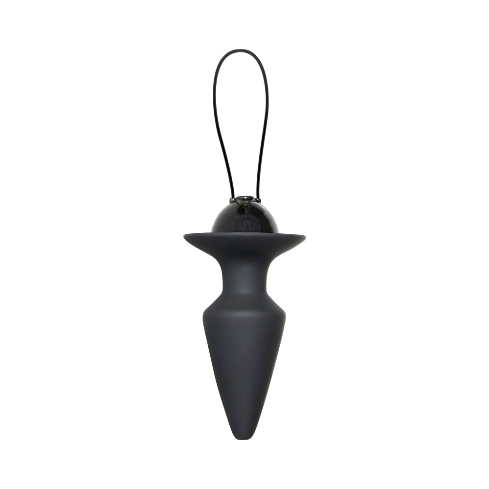 Evolved Plug & Play Rechargeable Remote-Controlled Vibrating Silicone Anal Plug Black9