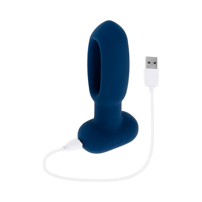 Evolved The Flapper Rechargeable Vibrator with Remote Silicone Blue8