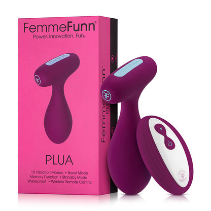 FemmeFunn Plua Rechargeable Remote-Controlled Silicone Vibrating Anal Plug 