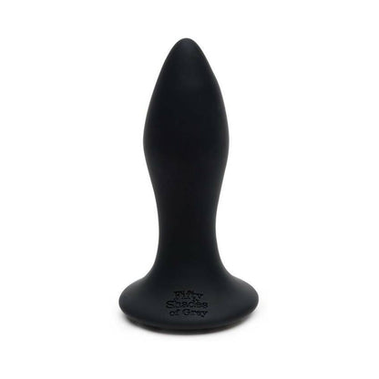 Fifty Shades of Grey Sensation Rechargeable Silicone Vibrating Butt Plug Black 