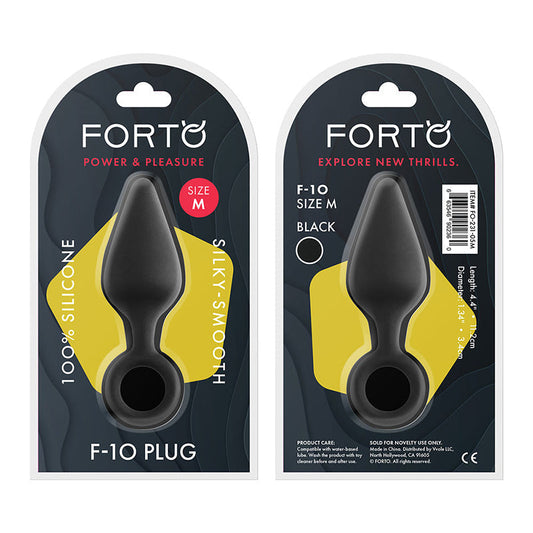 Forto F-10 Silicone Anal Plug with Pull Ring1