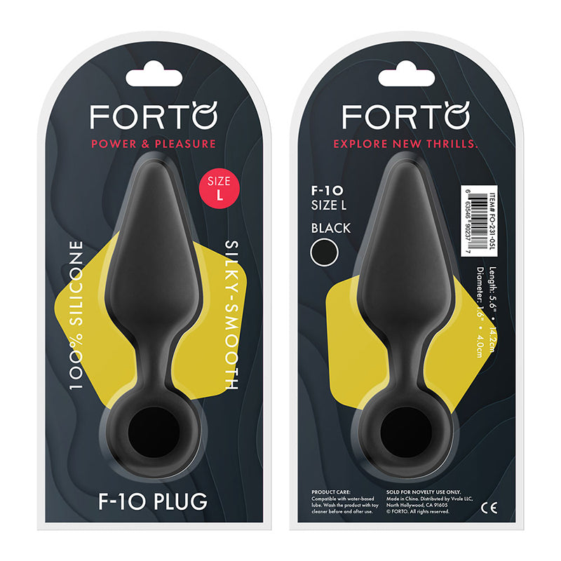 Forto F-10 Silicone Anal Plug with Pull Ring2