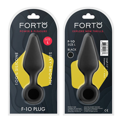 Forto F-10 Silicone Anal Plug with Pull Ring2